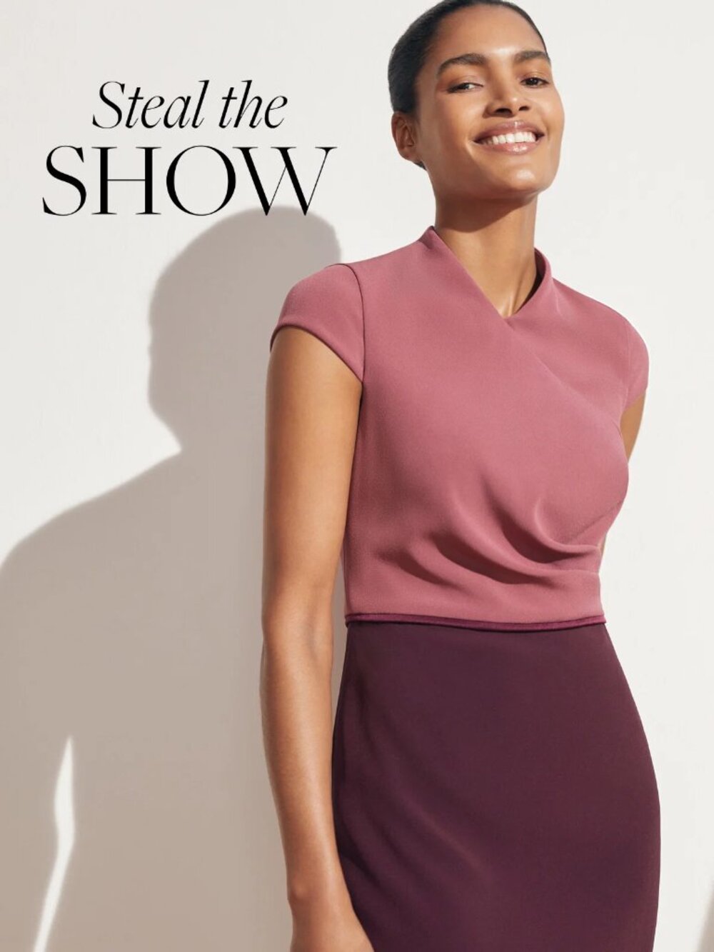 Clever Crepe Montpellier Dress Storm Pink And Plum NWT UK 16 US 12